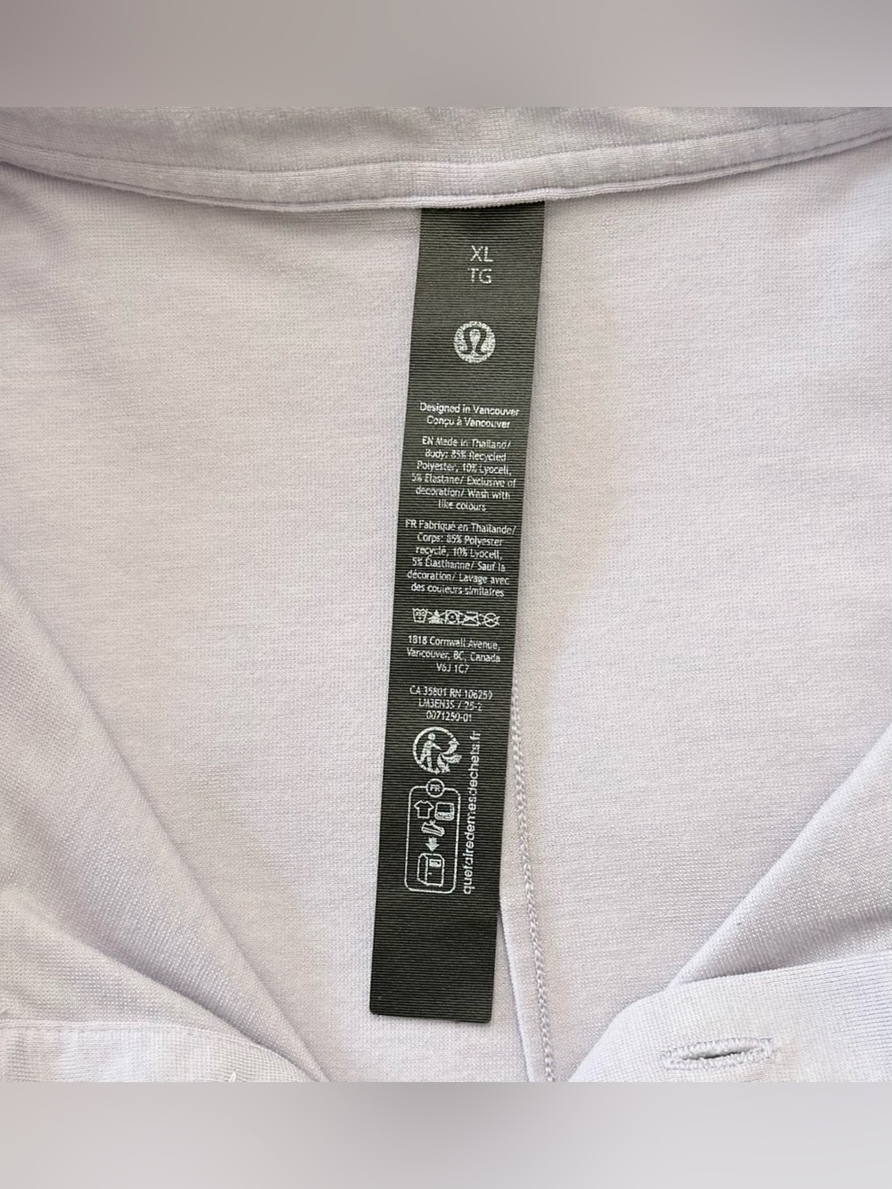 Lululemon Evolution Polo Shirt Lavender
Lilac Men's Size XL - Picture 3 of 10